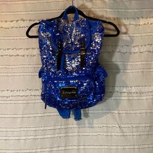 Betseyville Backpack Blue/silver sequins